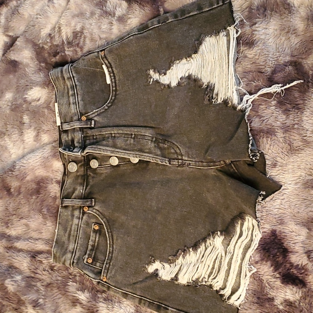 Ultra High Rise Pacsun Ripped Jean Shorts